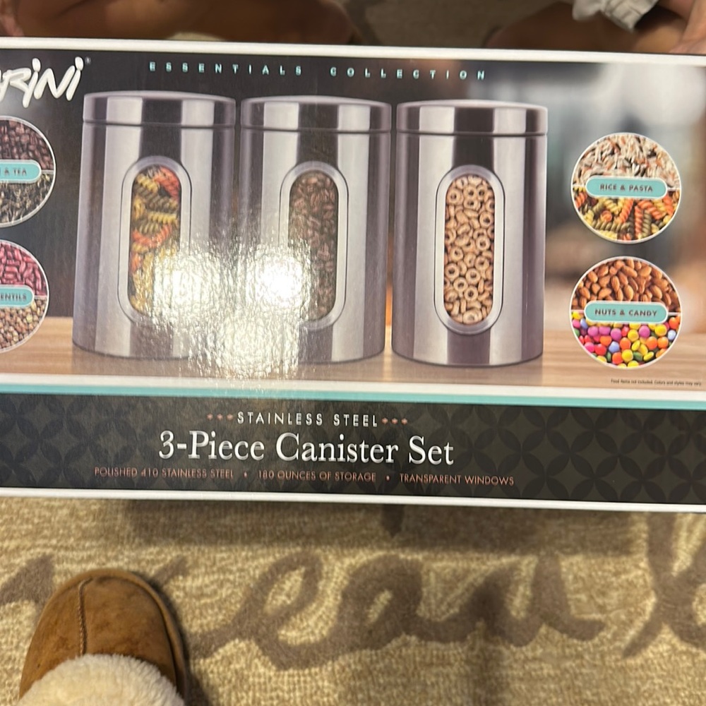 Parinie 3 piece canister set